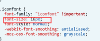 font-size